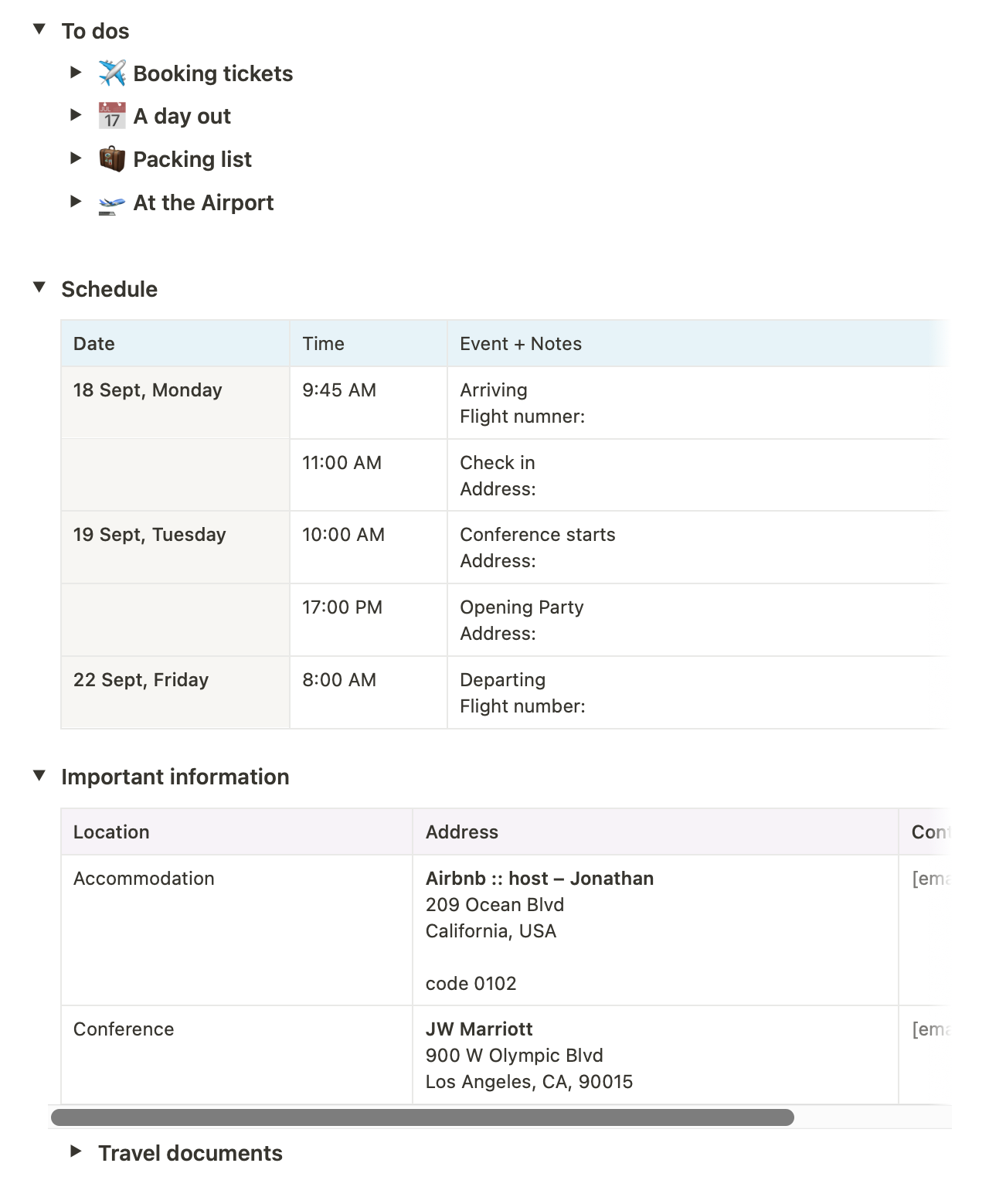 The MWW Travel Dashboard — A Notion Template by MakeWorkWork